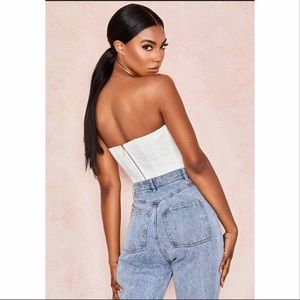 House of CB | Tops | House Of Cb Juana White Boned Corset Top | Poshmark